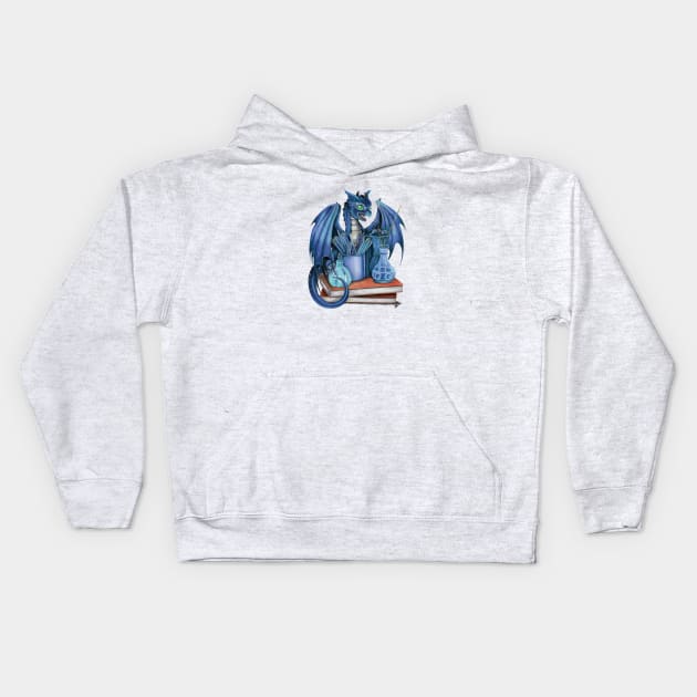 Artist's Pet Blue Dragon Kids Hoodie by Sandra Staple